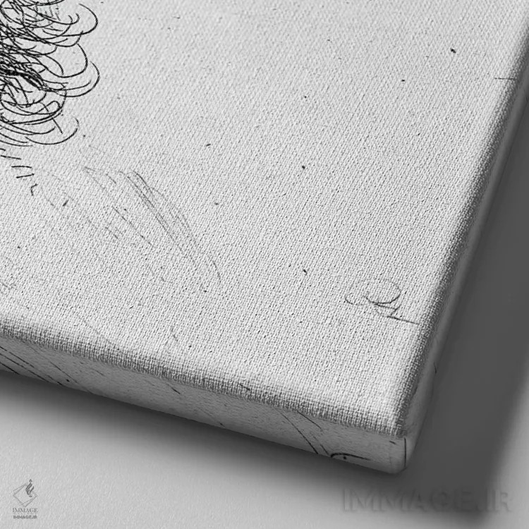 تابلو سر پیرمرد، ۱۶۳۱ اثر رمبرانت فان رَین (نقاش بزرگ هلندی) - نمای نزدیک بافت بوم