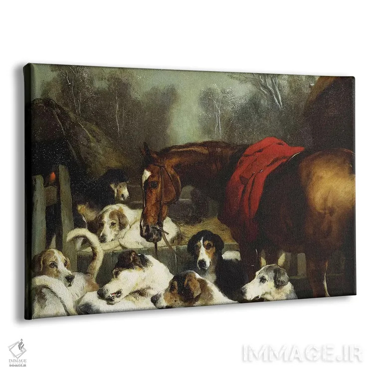 تابلو شکار ممنوع تا تغییر آبوهوا اثر سر ادوین لندسییر (نقاش انگلیسی) - نمای پرسپکتیو محصول