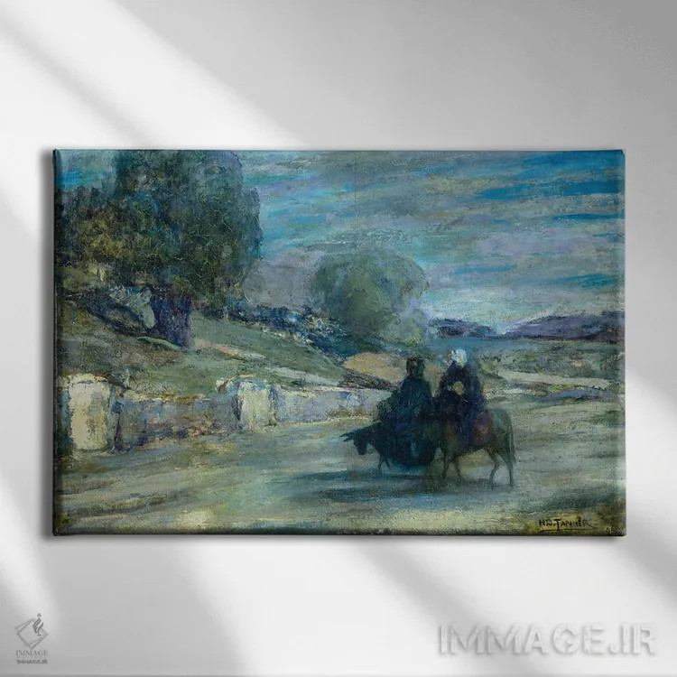 تابلو فرار به مصر، ۱۹۲۱ اثر هنری اوسوا تانر - نمای روبهرو روی دیوار
