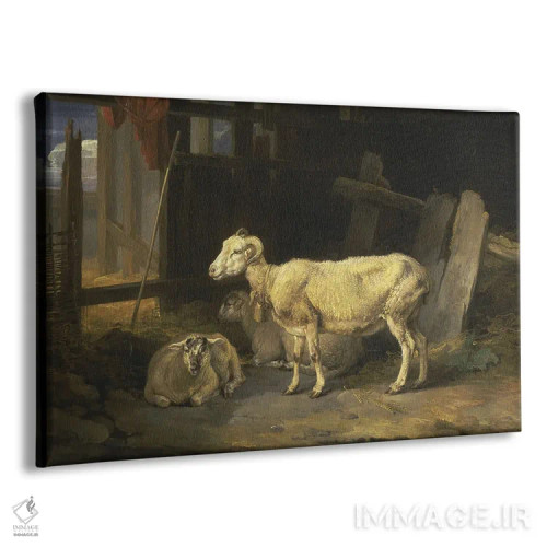 تابلو گوسفند مادهٔ هث و برهها، ۱۸۱۰ اثر جیمز وارد - نمای پرسپکتیو محصول