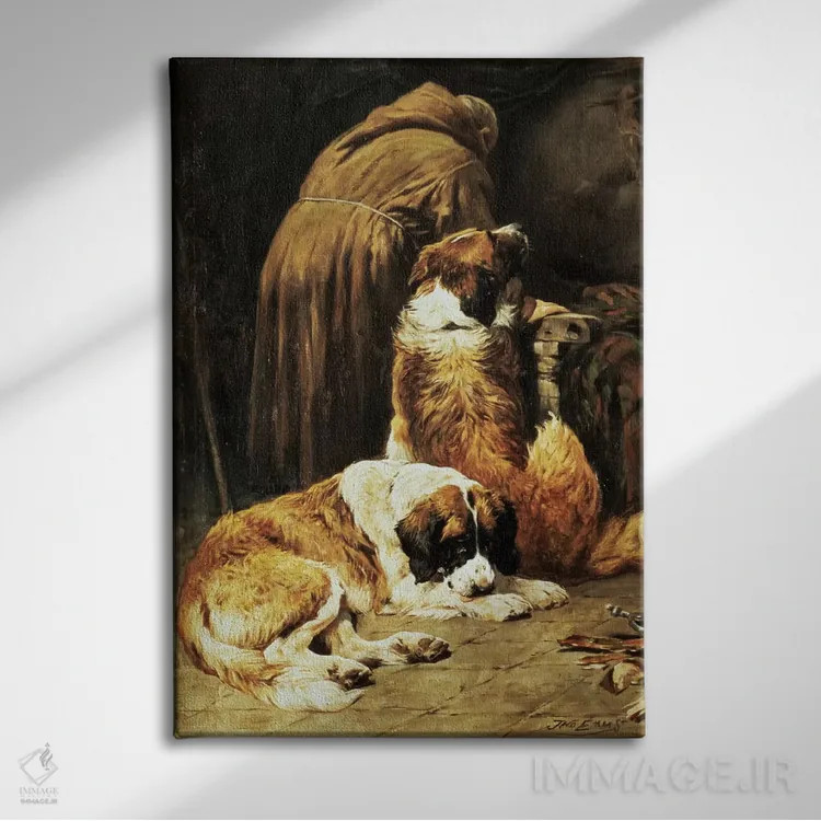 تابلو ایمان سنت برنارد اثر جان امس - نمای روبهرو روی دیوار