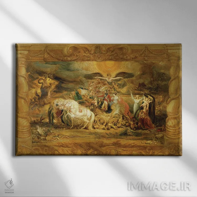 تابلو پیروزی آرتور، دوک ولینگتون اثر جیمز وارد - نمای روبهرو روی دیوار