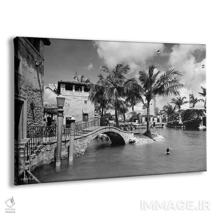 تابلو استخر ونیزی، کورال گیبلز، ۱۵ اکتبر ۱۹۲۴ اثر عکاس آمریکایی (عنوان عمومی) - نمای پرسپکتیو محصول