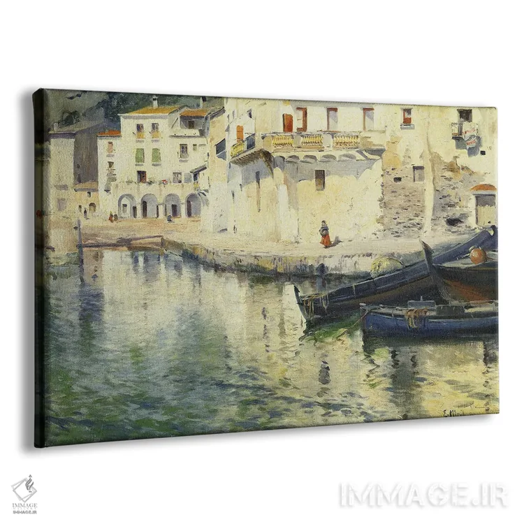 تابلو بندر کاداکس اثر الیسئو مِیفرِن ای رویگ (نقاش اسپانیایی) - نمای پرسپکتیو محصول