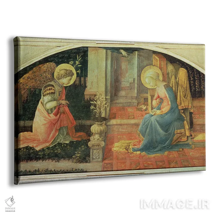 تابلو بشارت (نگارخانه ملی لندن)، حدود ۱۴۵۰-۵۳ اثر فرا فیلیپو لیپی (هنرمند و نقاش ایتالیایی) - نمای پرسپکتیو محصول