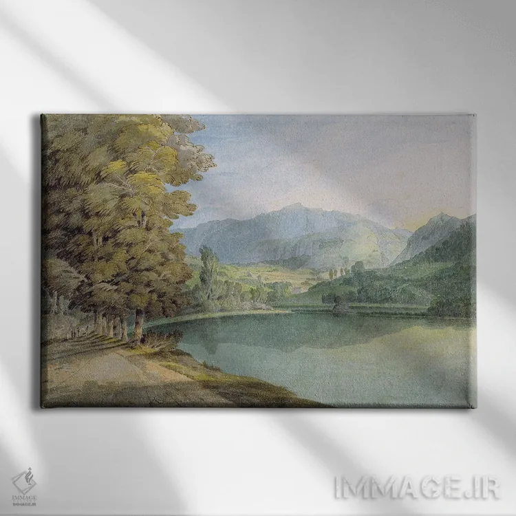 تابلو دریاچه ریدال اثر فرانسیس تاون - نمای روبهرو روی دیوار