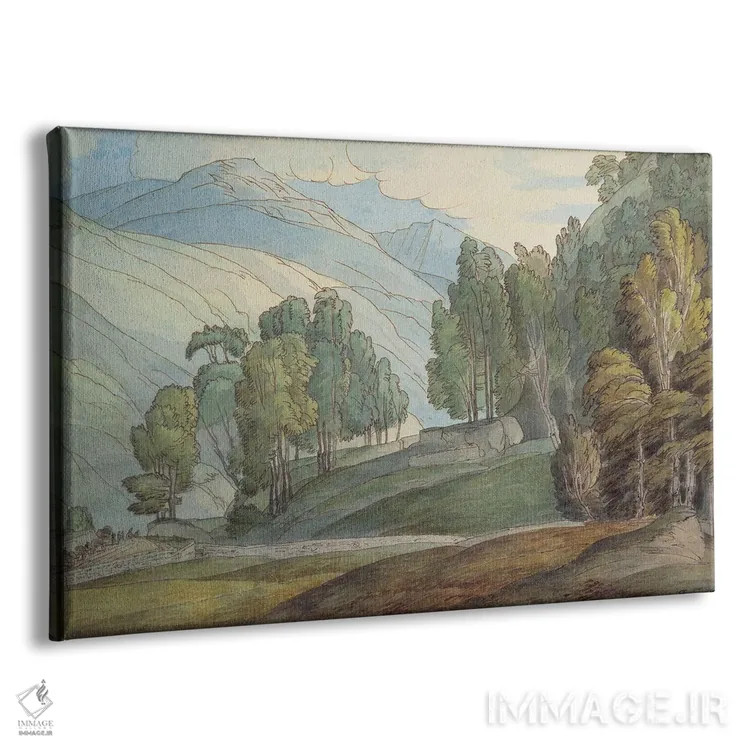 تابلو دره سنت جان در کامبرلند، ۱۷۸۶ اثر فرانسیس تاون - نمای پرسپکتیو محصول