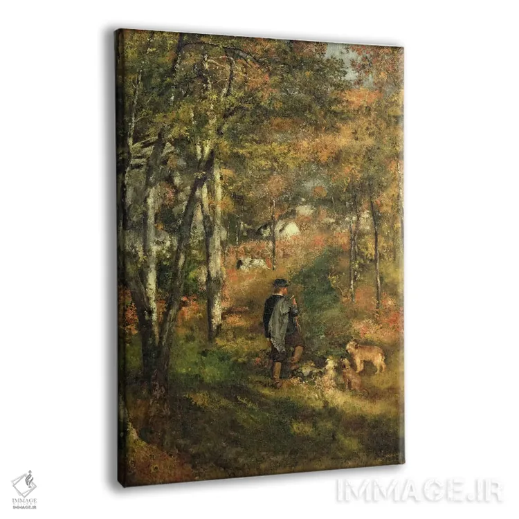 تابلو ژول لو کُر در جنگل فونتنبلو، ۱۸۶۶ اثر پیر-اوگوست رنوار - نمای پرسپکتیو محصول