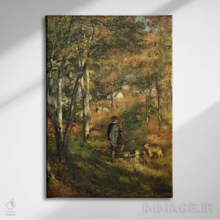 تابلو ژول لو کُر در جنگل فونتنبلو، ۱۸۶۶ اثر پیر-اوگوست رنوار - نمای روبهرو روی دیوار