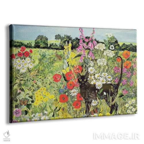 تابلو گربه تابستانی اثر هیلاری جونز - نمای پرسپکتیو محصول