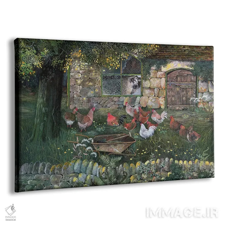 تابلو 1988,خانه مرغها، ۱۹۸۸ اثر لیزا گرا یِنسن - نمای پرسپکتیو محصول