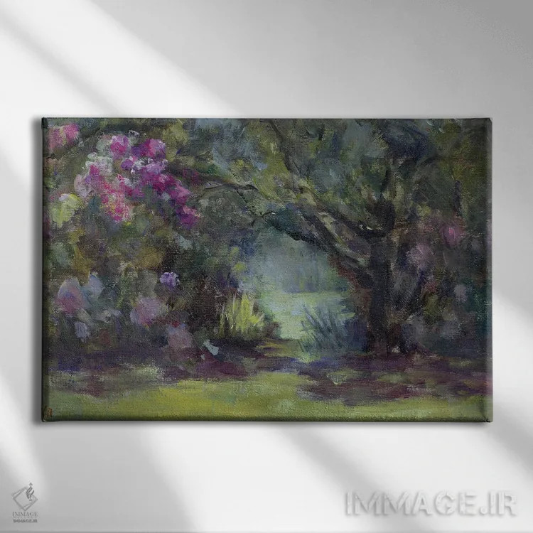 تابلو Chile, 1998,باغ در کورانیلاوه، شیلی، ۱۹۹۸ اثر کارن آرمیتاژ - نمای روبهرو روی دیوار