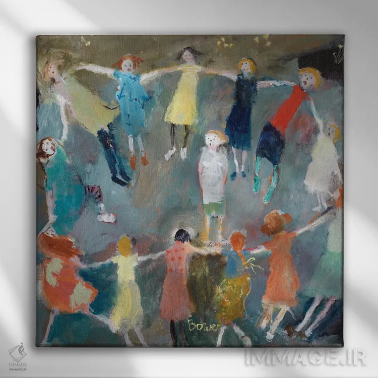 تابلو 2009,کشاورز در خانه، ۲۰۰۹ اثر سوزان باور - نمای روبهرو روی دیوار