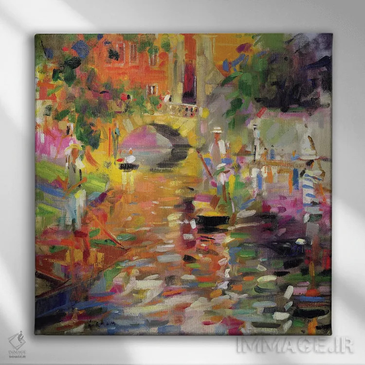 تابلو گرمای تابستان اثر پیتر گراهام - نمای روبهرو روی دیوار