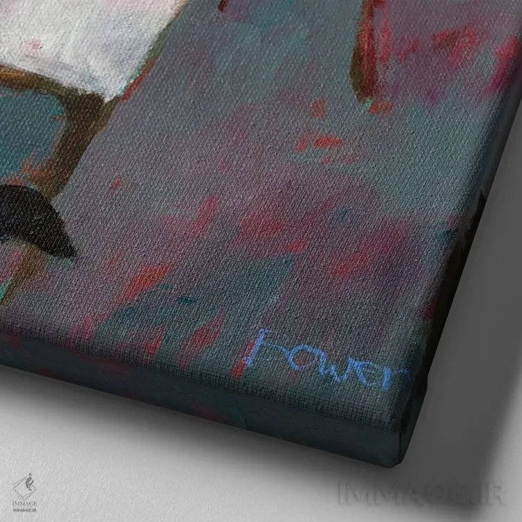 تابلو 2011,جوجههای بیلانه، ۲۰۱۱ اثر سوزان باور - نمای نزدیک بافت بوم