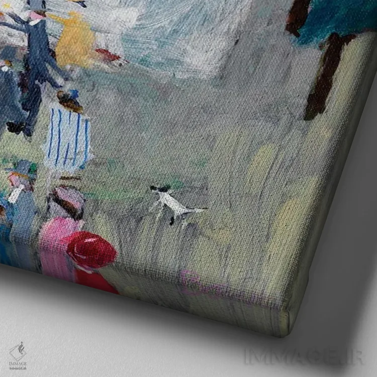 تابلو 2011,روز عروسی، ۲۰۱۱ اثر سوزان باور - نمای نزدیک بافت بوم