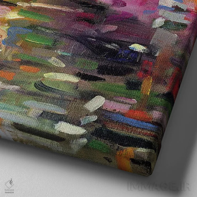 تابلو گرمای تابستان اثر پیتر گراهام - نمای نزدیک بافت بوم