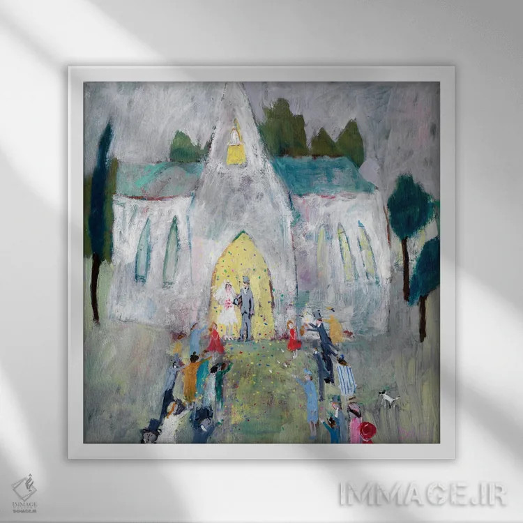 تابلو 2011,روز عروسی، ۲۰۱۱ اثر سوزان باور - نمای قابدار سفید
