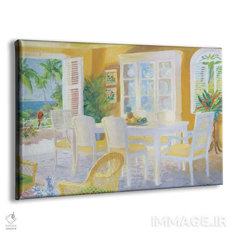 تابلو قهوه کارائیب اثر ویلیام ایرلند - نمای پرسپکتیو محصول