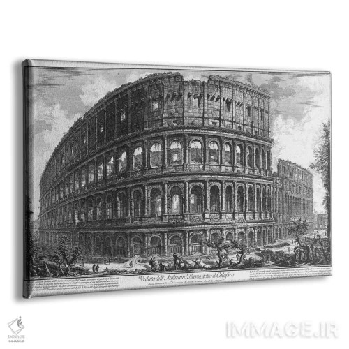 تابلو 1761,نمای کلوسئوم رم اثر پیرانزی، ۱۷۶۱ اثر جیووانی باتیستا پیرانزی (هنرمند و معمار ایتالیایی) - نمای پرسپکتیو محصول