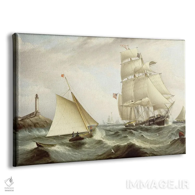 تابلو New Hampshire,,برداشتن راهنما در جزیره شوالز، نیوهمپشایر اثر جیمز ای. باترسورث - نمای پرسپکتیو محصول