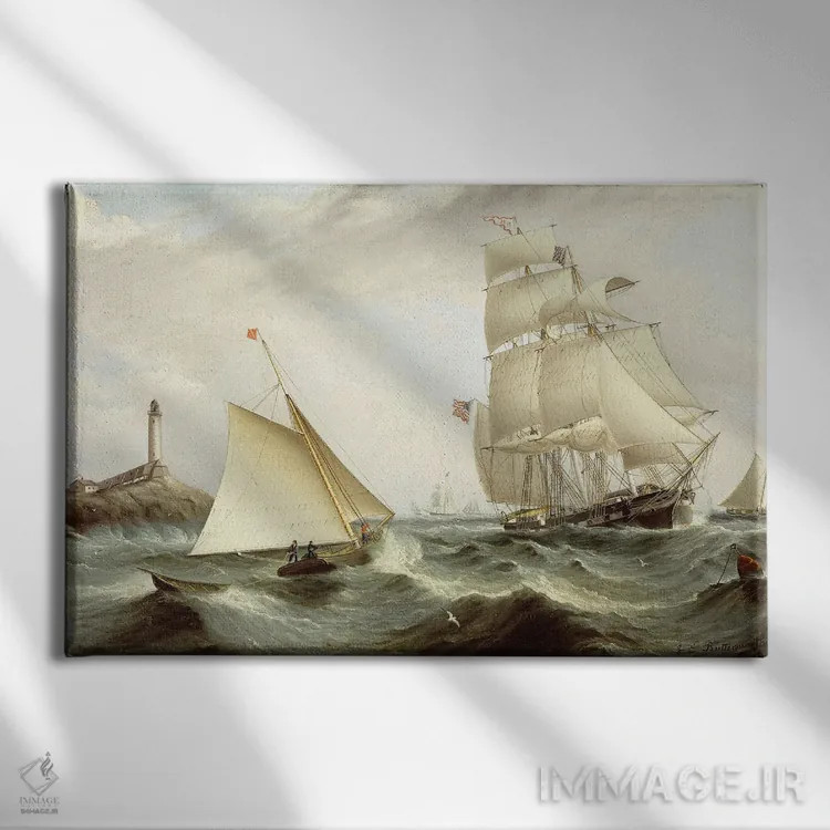 تابلو New Hampshire,,برداشتن راهنما در جزیره شوالز، نیوهمپشایر اثر جیمز ای. باترسورث - نمای روبهرو روی دیوار