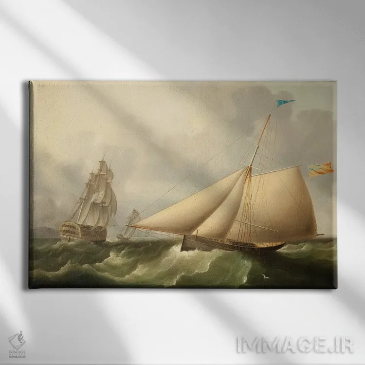 تابلو منظره دریایی اثر جیمز ای. باترسورث - نمای روبهرو روی دیوار