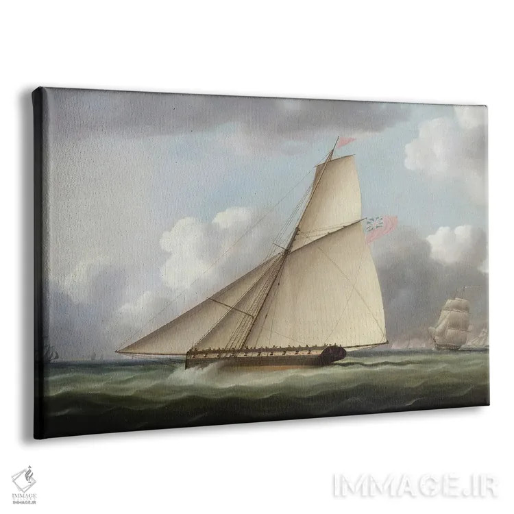 تابلو منظره دریایی اثر توماس باتروسورث - نمای پرسپکتیو محصول