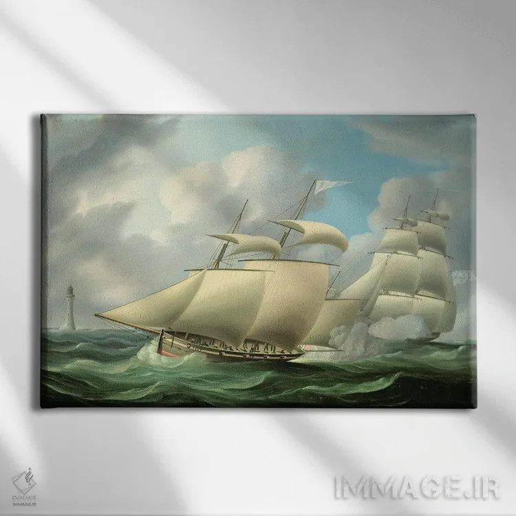 تابلو تعقیب اثر توماس باتروسورث - نمای روبهرو روی دیوار