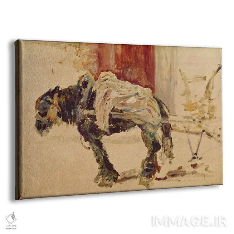 تابلو اسب بارکش در سُلیران، ۱۸۸۱ اثر آنری دو تولوز-لوترک - نمای پرسپکتیو محصول