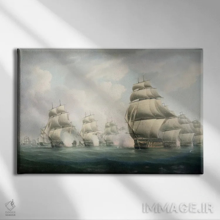 تابلو شروع نبرد اثر توماس باتروسورث - نمای روبهرو روی دیوار