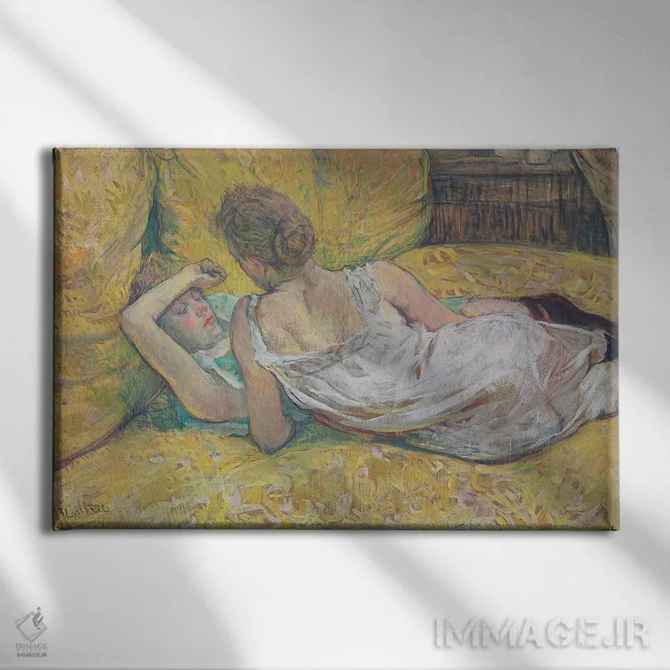 تابلو رهاشدگی؛ لاباندون، ۱۸۹۵ اثر آنری دو تولوز-لوترک - نمای روبهرو روی دیوار