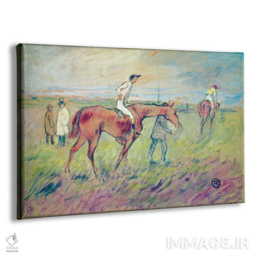 تابلو در مسابقات اسبدوانی اثر آنری دو تولوز-لوترک - نمای پرسپکتیو محصول