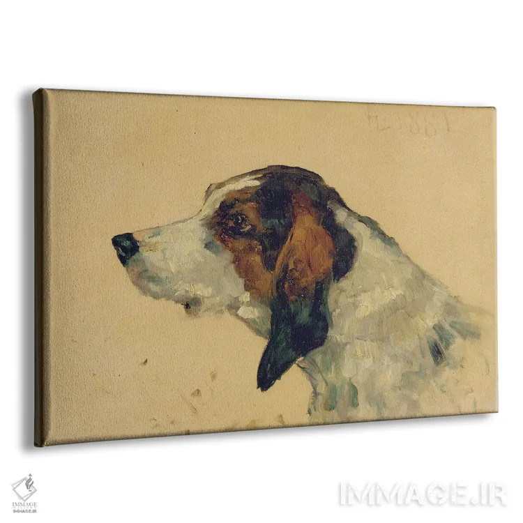 تابلو 1881,سگ شکاری، ۱۸۸۱ اثر آنری دو تولوز-لوترک - نمای پرسپکتیو محصول