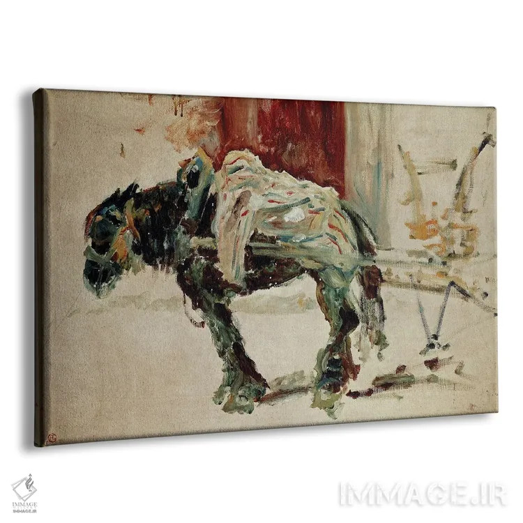 تابلو 1881,اسب بارکش به سوی سلِیرَن، ۱۸۸۱ اثر آنری دو تولوز-لوترک - نمای پرسپکتیو محصول
