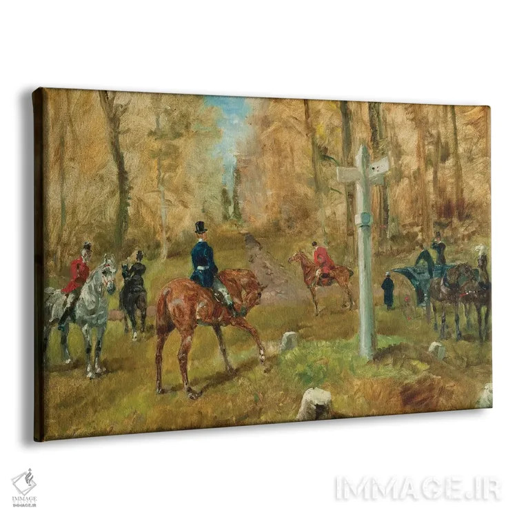 تابلو 1883,چهارراه (محل تلاقی راهها)، ۱۸۸۳ اثر آنری دو تولوز-لوترک - نمای پرسپکتیو محصول