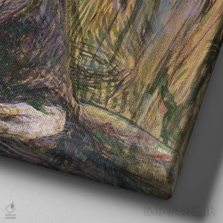 تابلو 1887,مادام ژولیت پاسکال، ۱۸۸۷ اثر آنری دو تولوز-لوترک - نمای نزدیک بافت بوم