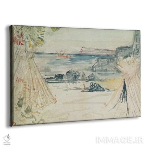 تابلو 1896,پل و ورژینی، ۱۸۹۶ اثر آنری دو تولوز-لوترک - نمای پرسپکتیو محصول