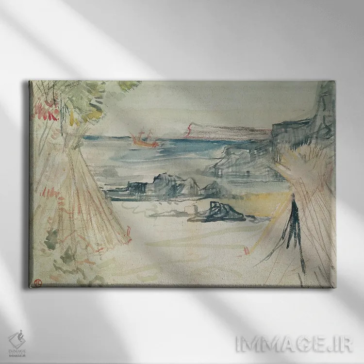 تابلو 1896,پل و ورژینی، ۱۸۹۶ اثر آنری دو تولوز-لوترک - نمای روبهرو روی دیوار