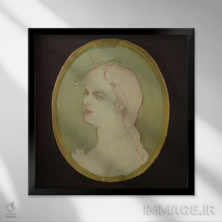 تابلو Rue D'Amboise,دکوراسیون سالن، خیابان دامبواز اثر آنری دو تولوز-لوترک - نمای قابدار مشکی