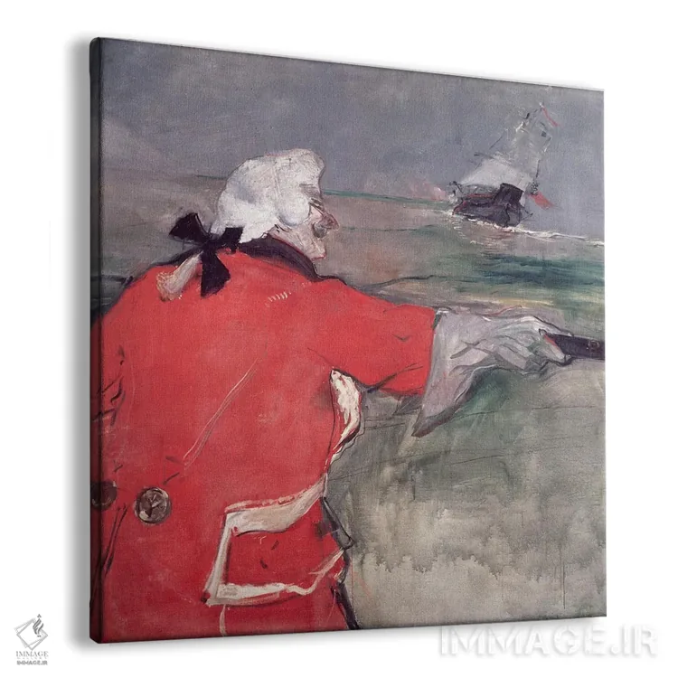 تابلو Or Paul Viaud In An Admiral'S Costume, 1901,دریاسالار ویو یا پل ویو در لباس دریاسالاری، ۱۹۰۱ اثر آنری دو تولوز-لوترک - نمای پرسپکتیو محصول