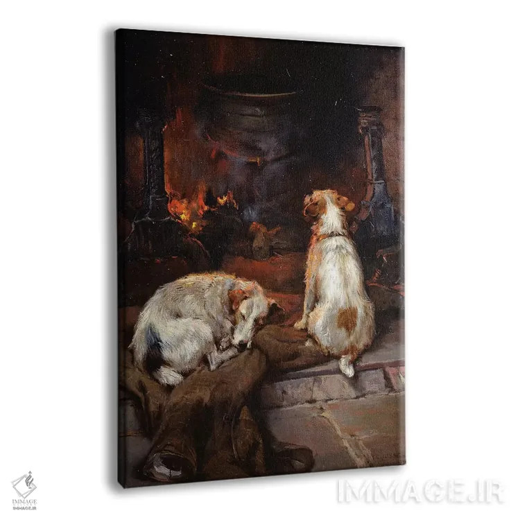 تابلو 1894,کنار شومینه، ۱۸۹۴ اثر فیلیپ یوستیس استرتون - نمای پرسپکتیو محصول