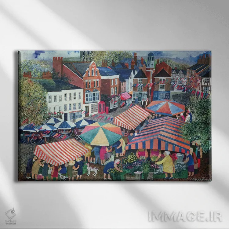 تابلو خرجکنندگان بزرگ اثر لیزا گرا یِنسن - نمای روبهرو روی دیوار