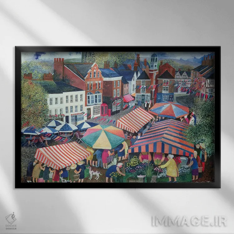 تابلو خرجکنندگان بزرگ اثر لیزا گرا یِنسن - نمای قابدار مشکی