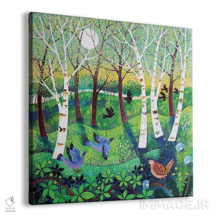 تابلو پرندگان در پارک عمومی، ۲۰۲۱ اثر لیزا گرا یِنسن - نمای پرسپکتیو محصول