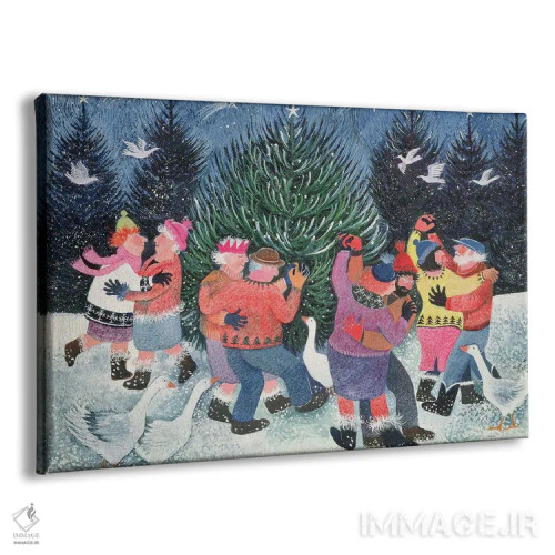 تابلو رقصیدن دور درخت اثر لیزا گرا یِنسن - نمای پرسپکتیو محصول