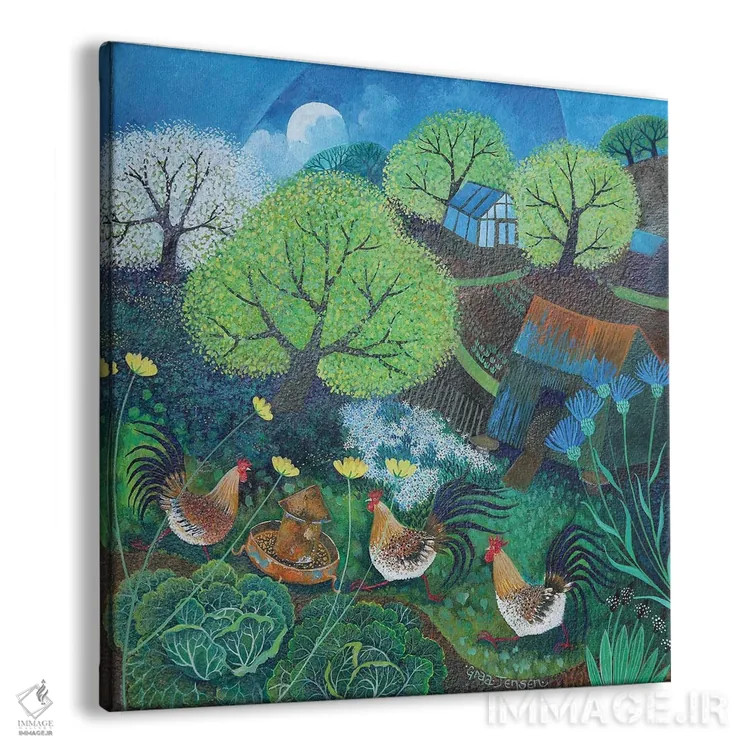 تابلو مرغان شاد، ۲۰۱۶ اثر لیزا گرا یِنسن - نمای پرسپکتیو محصول