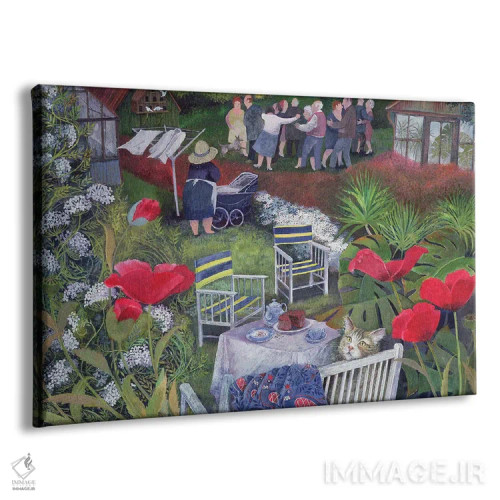 تابلو جشن همسایگان، ۱۹۹۵ اثر لیزا گرا یِنسن - نمای پرسپکتیو محصول