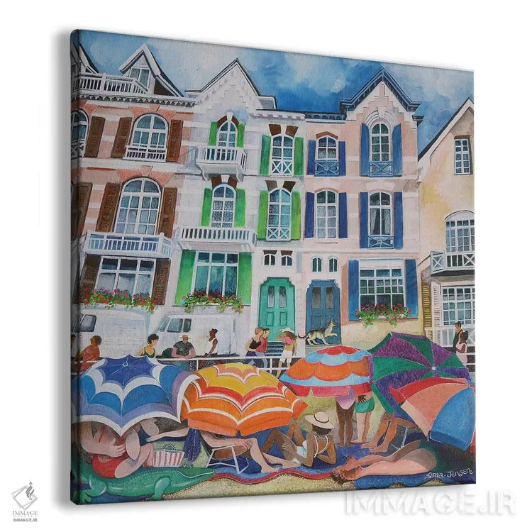 تابلو چترهای آفتابی، ۲۰۱۸ اثر لیزا گرا یِنسن - نمای پرسپکتیو محصول