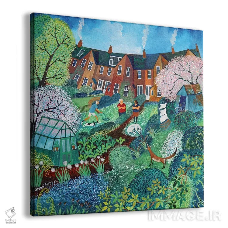 تابلو گپ دوستانه نو - ۲۰۲۰ اثر لیزا گرا یِنسن - نمای پرسپکتیو محصول